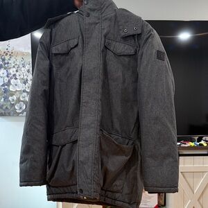 Calvin Klein Men's Charcoal Field Jacket